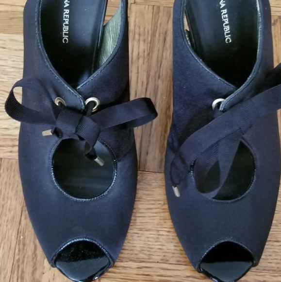 Banana Republic open toe pump sz 9 - Picture 4 of 8